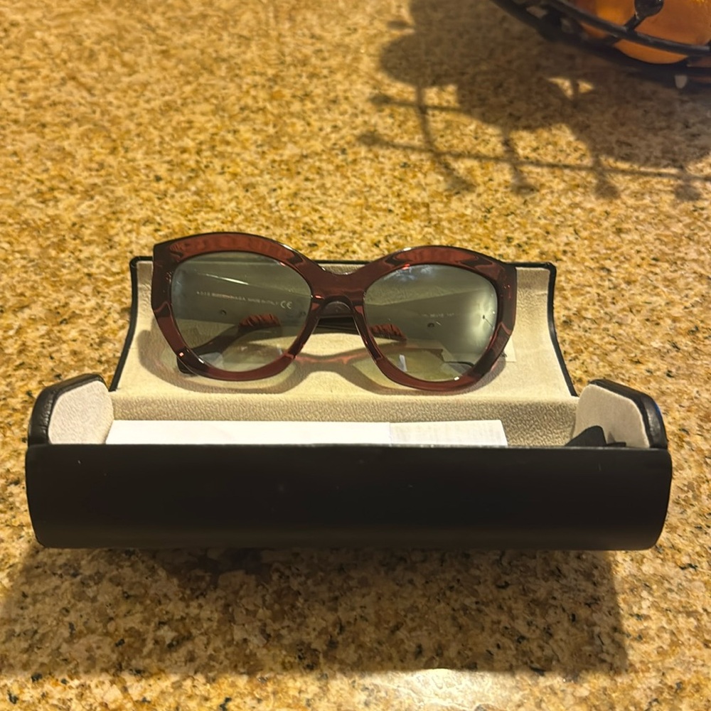 Balenciaga burgundy sunglasses